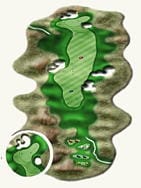 King's Walk Golf Course — Hole #10 course diagram