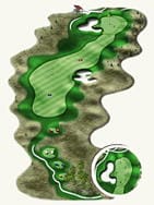 King's Walk Golf Course — Hole #12 course diagram