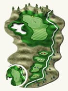 King's Walk Golf Course — Hole #13 course diagram