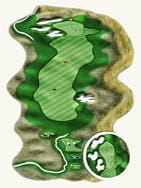 King's Walk Golf Course — Hole #15 course diagram