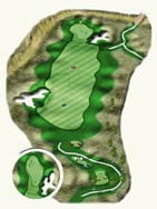 King's Walk Golf Course — Hole #2 course diagram
