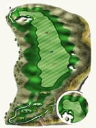 King's Walk Golf Course — Hole #3 course diagram