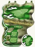 King's Walk Golf Course — Hole #4 course diagram