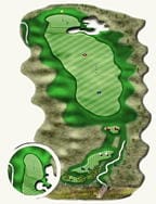 King's Walk Golf Course — Hole #6 course diagram