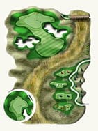 King's Walk Golf Course — Hole #8 course diagram